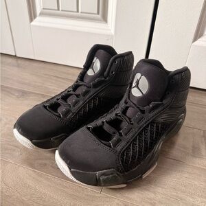 Jordan Black Athletic High-Top Sneakers with White Logo